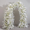 KL-HOA009 Wedding Silk Rose Flower Arch Backdrop Artificial Flowers for Backdrop Arch Horn Arch Flower Decoration