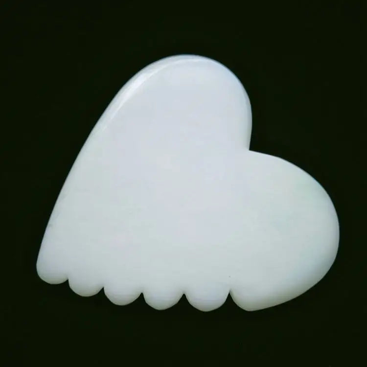 2026 face roller eye clear led face White Jade butterfly body jade roller stainless steel metal jade roller ye im gua sha