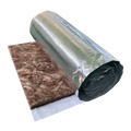 Excellent Eco Formaldehyde-free Brown Fiber Glass Wool Glasswool Iso Roof Insulation Building Material Sarking Backed Insulation