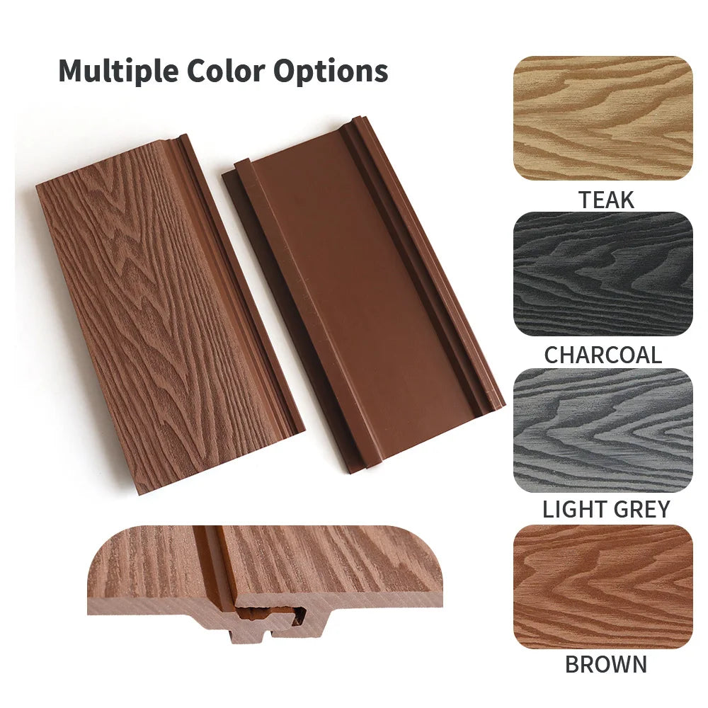 Outside WPC Wood Plastic Composite Wall Cladding Exterior 3D Wooden Wall Panel Wholesale Price