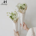 Zexiang Valentine's Day Cone Shape New Rose Heart Single Flower Wrapping Carrier Bag for Rose