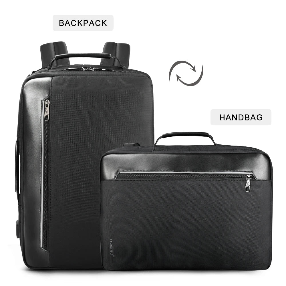 Tigernu Manufacturer Wholesale Fashion Multifunction 15.6 Inch USB Waterproof Notebook Bag for Men Business Laptop Backpack