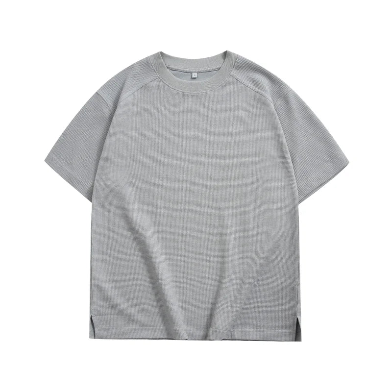 Men's Summer Casual Hip Hop Knitted T-Shirt 100% Cotton Oversized Letter 3D Graphic with Pattern Loose Fit Breathable Quick Dry
