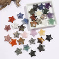 3cm Natural Crystal Gemstone Healing Stone Star Craved Crafts Ornament DIY Jewelry