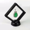 Top Selling 3D Floating Box Display Stand Holder ABS Material With Custom Logo for Rings Jewelry Stones Protective Case 11*11cm