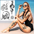 Newest Design Tribal Snake Temporary Waterproof Women and Men Long Lasting Arm  Tattoo Sticker