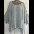 Liu Ming Hot Selling Fall Women Plus Size 5XL Batwing Sleeve Loose O Neck Asymmetric Tops Blouse T Shirt