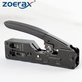 ZoeRax Cat5 Cat6 Cat7 Pass Through Crimper RJ45 RJ12 RJ11 Network EZ Crimping Pliers Tool