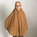 Women Muslim Dress  Layers Khimar Two Piece Set Jazz Crepe Abaya