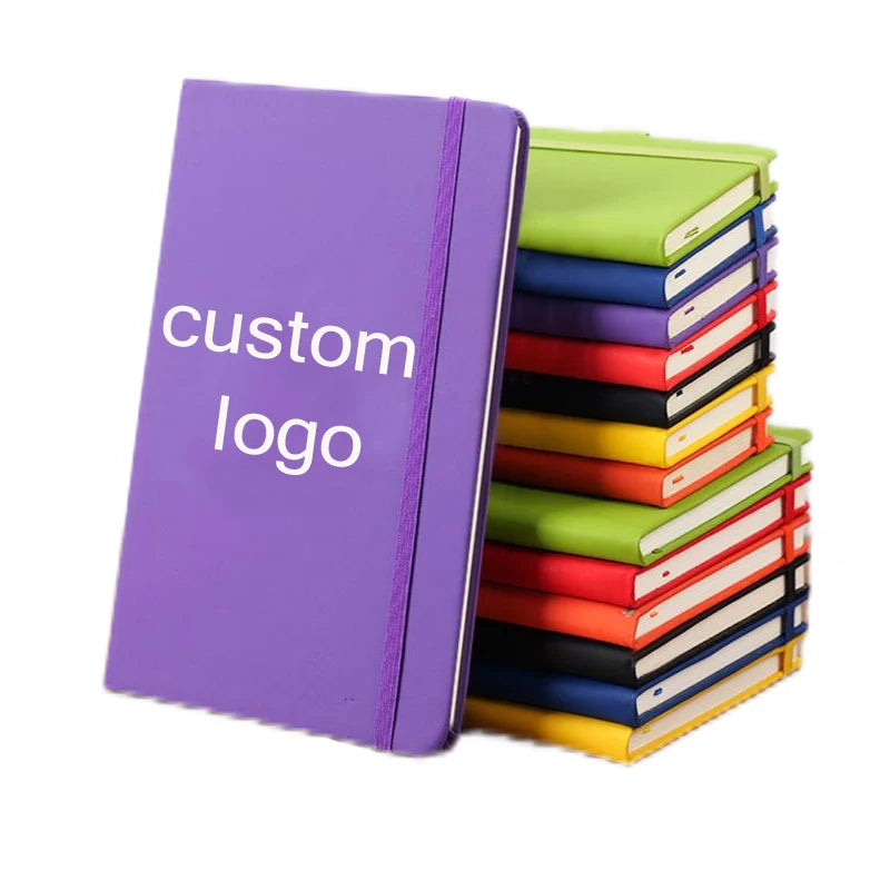 Custom Logo A5 A6 Notebook Personalized Printed NoteBook PU Leather Journal Notebook With Logo Promotional Business Gifts