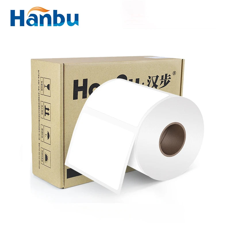 Waterproof White Blank Direct Printer Material in Jumbo Roll Premium Top Coated Self Adhesive Thermal Transfer Label Paper