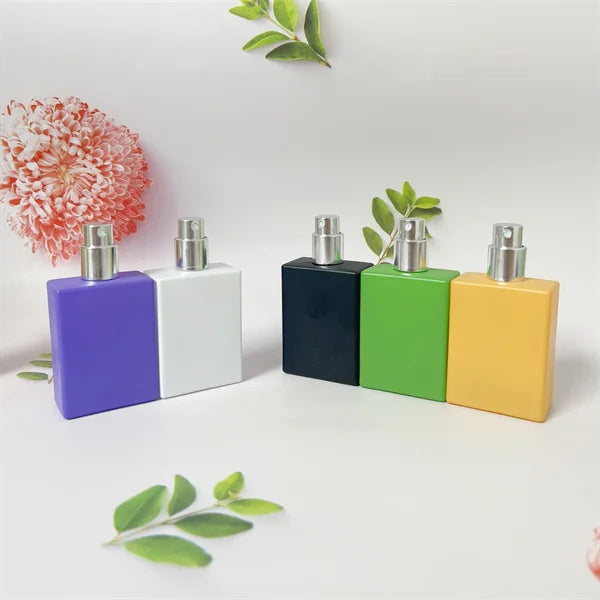 Cheap Price Orange Yellow Color 30ML High-grade Glass Perfume Bottle Portable Perfume Bottle Spray Bottle in Stock