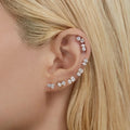 Helix Piercing Earrings Tragus Gold Color Cubic Zirconia Heart Waterdrop Ear Accessories Cartilage Lobe Sung Jewelry Gifts