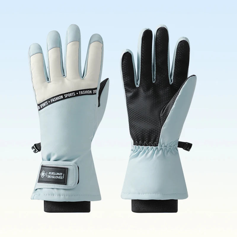 Waterproof Windproof Thinsulate Touch Screen Full Finger Winter Outdoor Ski Gloves for Women