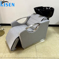 Salon Shampoo Bowl and Chair Hair Wash Chair Shampoo Station With  Ceramic Sink  Basin Shampoo Unit for Beauty Spa Barbershop