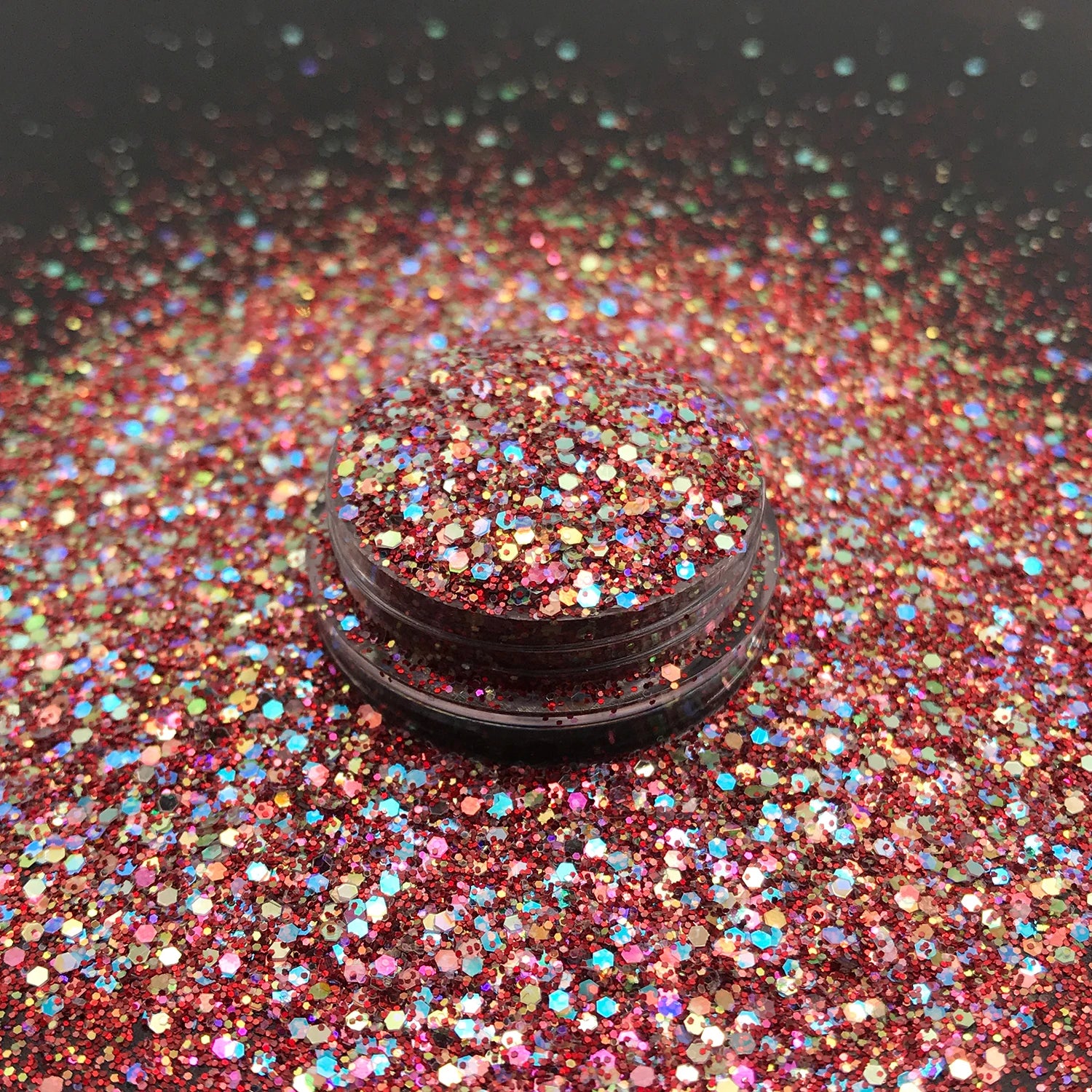 Wholesale Nail Art Glitter Orange Chunky Holographic PET KC KC45 1kg for Cosmetics & Clothing Accessories