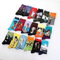 Wholesale Art Socks  Men Cotton Harajuku Style Van Gogh Famous Painting Socks Colorful  Funny Socks Vintage 3d
