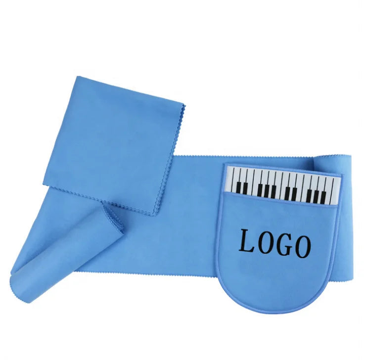 Directly Factory 4 Colors Stock Musical Instrument Piano Keys Jewelry Clean Towel Microfiber Cleaning Cloth