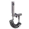 Hot Sale Gun Gray Toilet Bidet Shattaf Round Sprayer Douche Kit Cold Faucet Mixer Valve Toilet Bidet Set With Holder 1.2m Hose