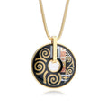 Bohemia Classic Jewelry Necklace for Women Choker Collares Bijoux Femme Snake Chain Vintage Style Painted Pendants