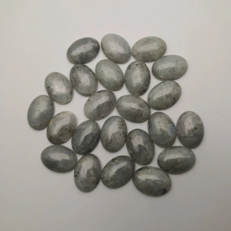 Huiying Gem Stone Natural Fine Quality Oval Shape Loose Semi Precious Crystal Jewelry Making 13*18mm Labradorite Cabochon Crafts