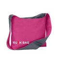 Women's Customizable Cotton Linen Tote Messenger Bag Eco-Friendly Letter Pattern Reusable Zipper Carrying Shoulder Shopping