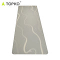 TOPKO Stocked New Grey Gradient Natural Rubber Yoga Mat Anti Slip Durable High-quality Yoga Mat for Women and Kids