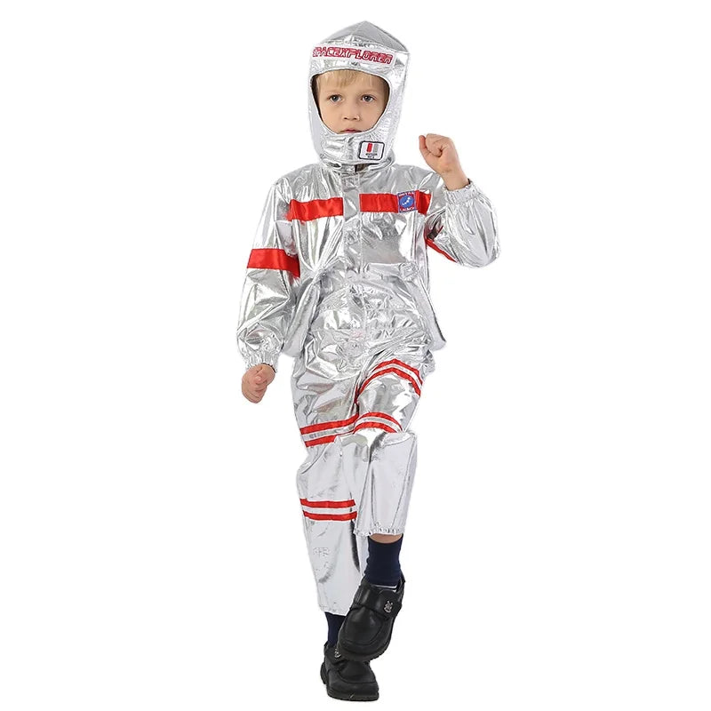 Hot Sale Space Pilot Jumpsuit Kids' Astronaut Costume for Children with Helmet