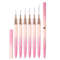 1PC Round Metal Handle Art Liner DIY Painting Brush Drawing Lines Stripe Flower Painting Pen UV Gel Brush Tools