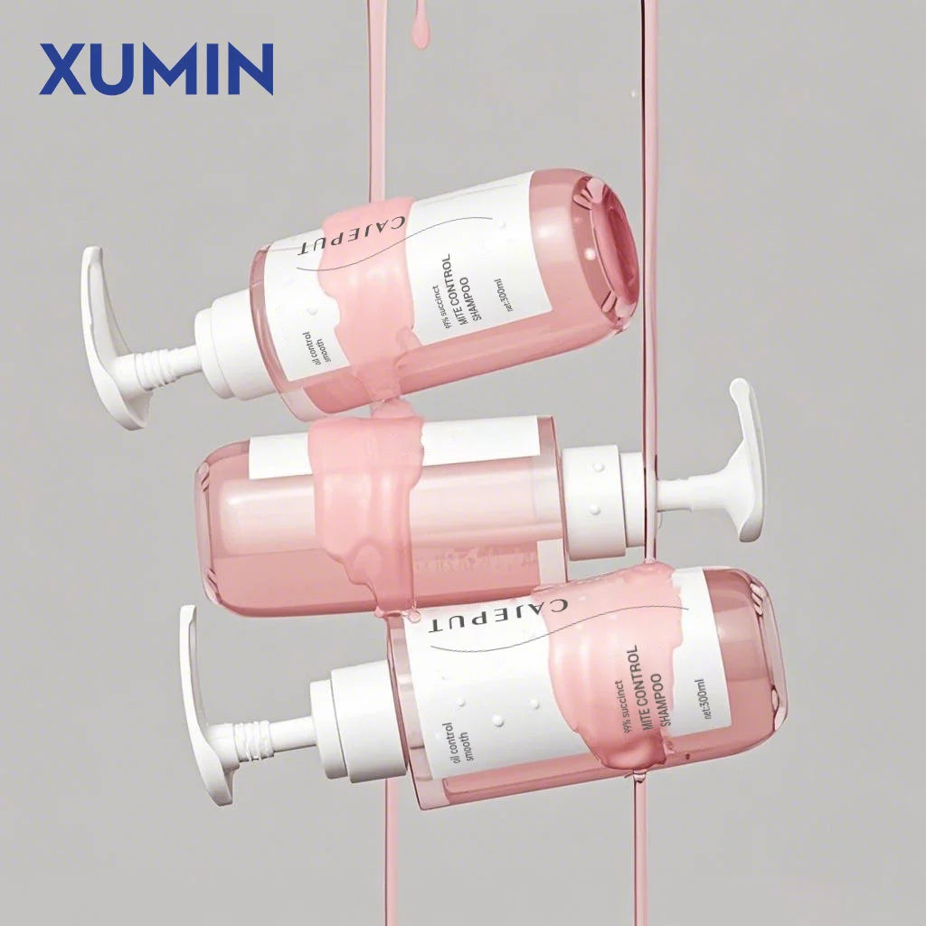Custom 200ml 300ml 500ml PET Pump Bottles for Shampoo and Conditioner Empty Plastic Clear Lotion Bottle with Pump