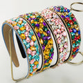 Fashion Baroque Headband Female Full of Diamond Retro Wide Edge Temperament All Match Dance Headband Hair Accessories Wholesale