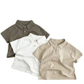 2024 Summer Children's Cotton Short-sleeved T-shirt Boys' Polo Shirt Children T-shirt