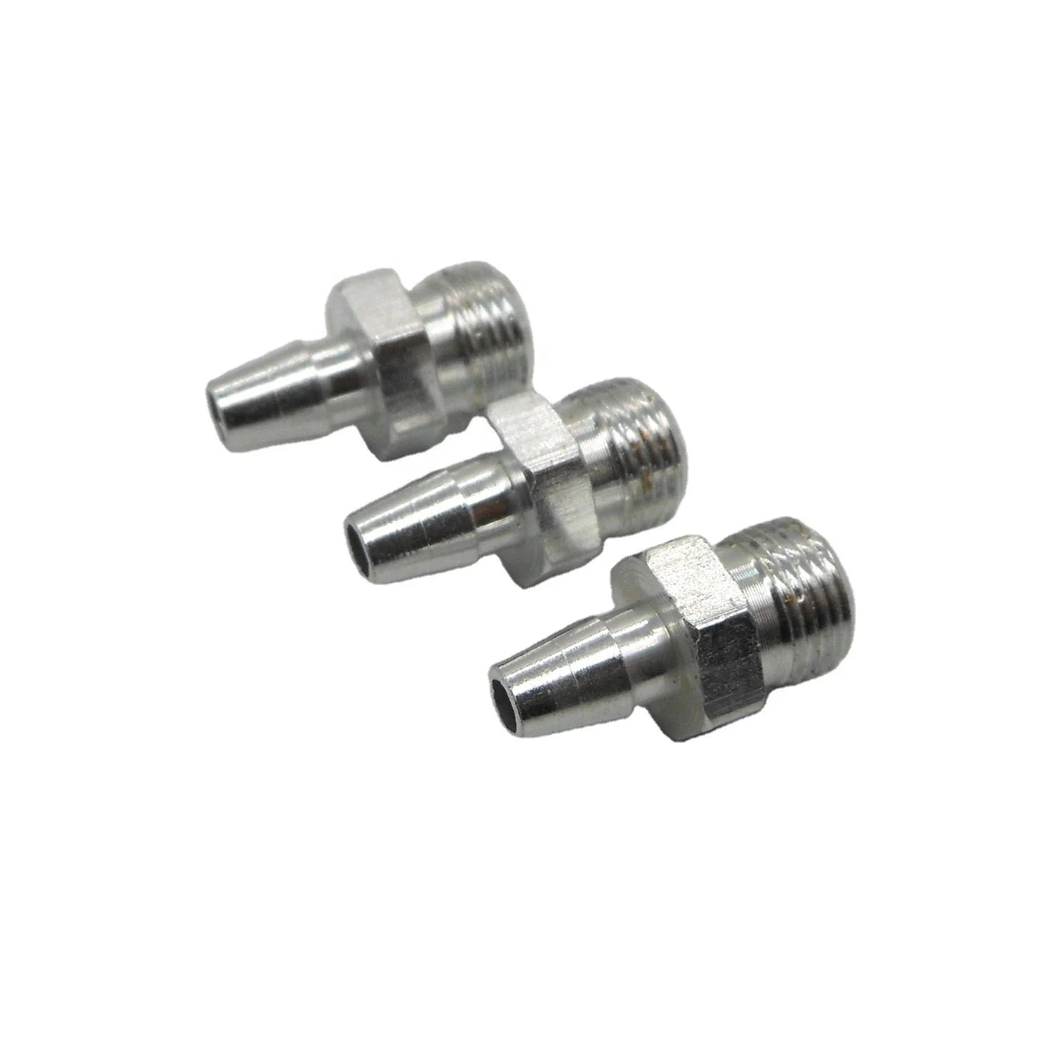 Customized Aluminum Hex Pipe Adapter CNC Turning Auto Turning Metal Parts Polished for Mining Flare Coupling Nuts Connecting Nut