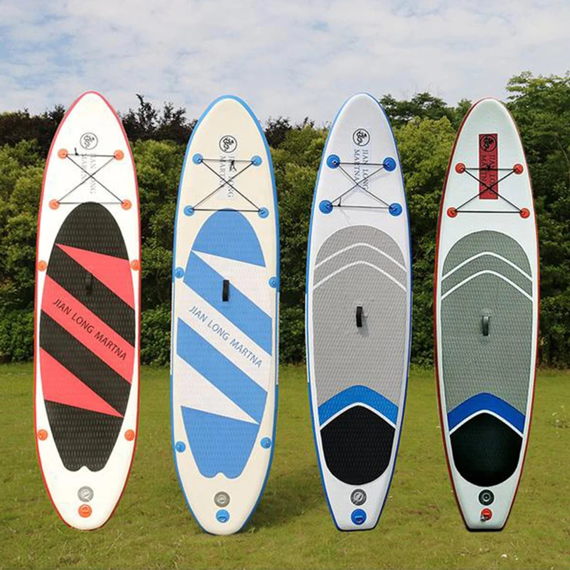 2026 New Design Drop Stitch Material Inflatable SUP Surf Board with Stand-Up Paddle Board Accessory Included