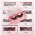 Best Selling Luxurious Mink Eyelash 18mm-25mm Extra Long Super for 3D 5D Glitter Handmade Black Cotton Band Full Eyelashes