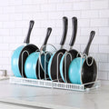 Multi-functional Multi-layer Expandable Pots and Pans Holder Kitchen Storage Rack Adjustable Pot Rack Shelf