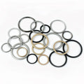 Deepeel BF744 35mm Zinc Alloy Luggage Strap with Strong Spring D Ring Buckle Classic Adjustable Snap Ring Buckles