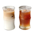 Bamboo Shaped High Borosilicate Glass Hand-made Reusable Coffee Water Cup American Style Cute Cold Drink Milk Latte Cup Design