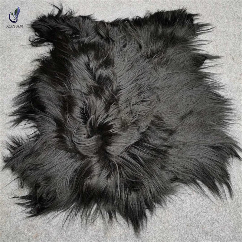 Wholesale Supply Raw Long Haired Goat Skin Pelt for Home Decoration Blankets Garments