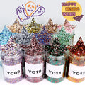 Wholesale Bulk New Designs Mixed Chunky Glitter Kilo for Resin Craft Sequin Glitter