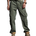 Men's  Outdoor Tactical Pant 100%Cotton Casual Multi Pockets Casual Pant Hiking Hunting Long Trousers for Men