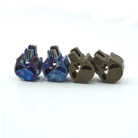 Titanium Alloy CNC Machined EDC Tool Skull Beads Paracord Beads Knife Key Parachute Cord