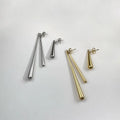 Wholesale 14k Gold Stainless Steel Drop Earrings for Women Luxury Geometric Pendant Design Fashionable Jewelry