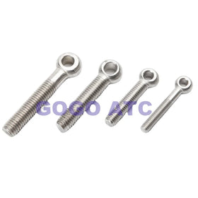 201 Stainless Steel M6-M12 Joint Ring slip Knot Screw Fish Eye Screw Round Hole Bolt Male Thread Connector Perforated Screw