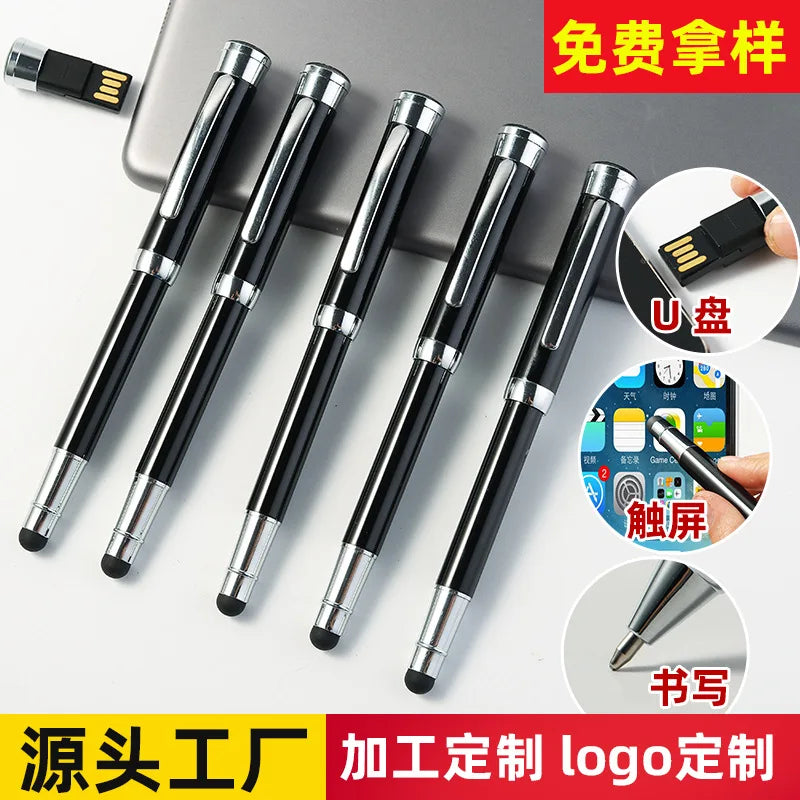 Promotional High Quality Metal Multifunction  Usb Pen With Good Quality Usb Flash Drive Ball Pen