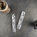 Angled Nail Clippers Powerful Heavy Duty High Carbon Steel Adult Nail Clippers Pedicure Clippers with Slant Edge Metal Material
