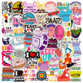50Pcs Inspirational Lose Weight Fitness Graffiti Stickers for Gym Bottle Custom Waterproof Sports Sticker Label