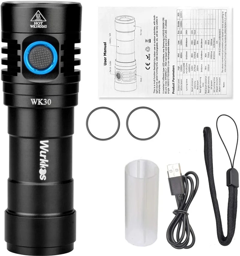 NTD UVC31 365nm 5W UV Flashlight Uv Curing Lights Rechargeable Nichia UVA Lamp