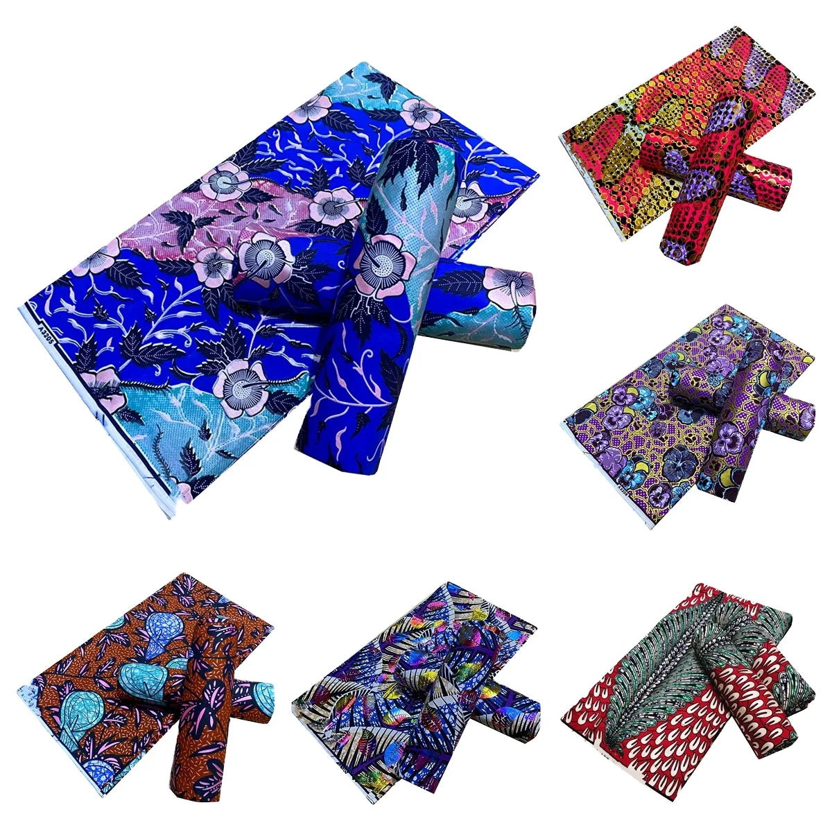 Quality of Real Wax Fabric Jacquard Print With Dobby Style Cotton African Fabric Wax Flash Glod Design Africa Loincloth