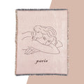 Custom Office Soft Hot pink Decorative Cotton Sofa Target Woven Blanket